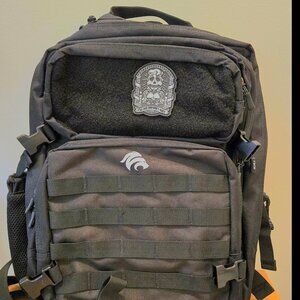 BNWOT Black Fitness / General Black Patch Backpack 30L